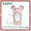 New arrival ultra thin 3D cartoon diamond phone case with mirror cover for iPhone 6 6s plus, soft tpu mirror case with strap