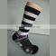 GS custom beautiful scenery design cotton striped design heat transfer polyester men sublimatiom printed socks