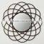 Industrial style furniture wall mirror , Safavieh Galaxy Wall Antique Gold Mirror