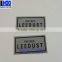 custom brand aluminum embossed engraving perfume metal label sticker
