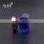 1 2/7 inch antique brass dark blue square crystal cabinet handle knob