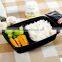 PP disposable plastic food container 2 compartment meal prep containers