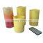 Colorful Remote Control Cheap Candle Gift Wax Flameless Electric LED Candle