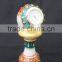Indian Marble Piller Watch Clock Handicraft Gift Decor Painting Handmade Jaipur Rajasthan gift Yoga