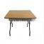 Folding table with steel chapelet