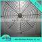 Black and white electric fan guard grill