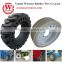 solid rubber tyre wheels for scissor lift jacks 10-16.5 16x5x12 etc.