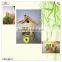 wholesale lifestyle courtyard weaving door wood bird nest house