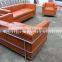 sectional leather sofa furniture BY2105 stainless steel frame