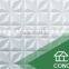 Bathroom or kitchen indoor decoration plain concrete 3D tiles front wall