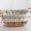 Big cheapest wicker storage basket with handle