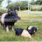 Garden decoration lifelike animal figurine life size pig statue