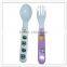 Wholesale BPA free durable superior white external printed melamine spoon and fork for children