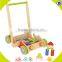 Wholesale children learning walk wooden baby stroller top quality wooden baby stroller W08J002