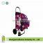 Zebra Pattern 20 Wheeled Rolling Shopping Tote Bag with Retractable Handle