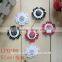 2016 New arriving popular leather sunflower lapel pin with double color