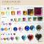 Faceted flat back acrylic gems