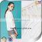 Long sleeves white lace decoration chiffon style blouse