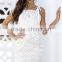 white lace dress fashion new design women holiday dress for summer