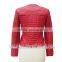 winter 2014 woman fashion leather jacket