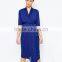 Elegant fashion fancy wiggle wrap maternity navy dress with belt