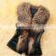 White color imitation rex rabbit faux fur vest for ladies
