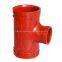 ductile iron grooved pipe fittings with UL and FM