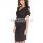 hot sale wholesale bodycon black keyhole sleeve women's pregnant dress