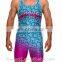 custom printing sublimation wrestling singlets for sale