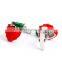 Novelty cufflinks red Strawberry fruit cufflinks
