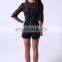 2016 BAIYIMO OEM custom Women Dark Blue Sexy Cut out Lace Jumpsuit China Wholesale