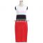 Hotsale Daily wear dress women knee length dress in simple design