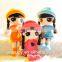 Girl Doll Custom Desig Plus Toy Ball Jointed Doll Woven Fabric, With Knit and Crochet Fabrics