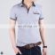 T-MT018 Front Pocket Cover Woven Splicing Polo Fine Workmanship Men's T-Shirt