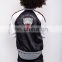 Customzied Latest fashion designs for autumn satin bomber/casual bomber jacket embroidered for OEM