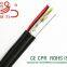 High quality Drop wire cable 24awg copper conductor+stell wire