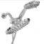 High pressure Bathroom 2 in 1 Shower rainfall Double Shower Heads Combo Set