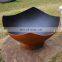 Hot Sale Wood Burnings Geometric Corten Steel Fire Pits