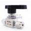 Ball valve 6 8 10 12 mm 1/8 1/4 3/8 1/2 tube stainless steel 304 316 high pressure temperature card set ball valve