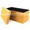RTS Foldable Rectangle storage ottoman stool sitting chair for bedroom and livingroom to sacing space for sundries