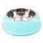 New Arrival anti-slip pet food bowl stainless steel for puppy dogs cats