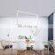 modern antique industrial rectangular acrylic chandelier for living room