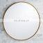 Salon Aluminium Alloy Round Gold  Frame Decorative Mirror