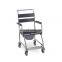 Medical Elder Shower Wheel Chair Manual Toliet Seat Bedside Commode