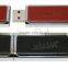 Full Capacity 1gb-64gb Various Colors Embossed Logo Leather USB Flash Drives