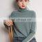 Women Plus Size Cashmere Wool Knit Casual Turtle Neck Pullover