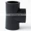 HDPE hot  fusion fittings 280mm 315mm 355mm 400mm  equal tee