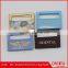 square sky-blue metal flat logo badge