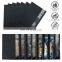 5x7 Inches Resealable Matte Black Food Storage Plastic Bags with Practical Stand Up Bottom and Vertical Viewing Window