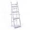 four tier white wooden sturdy flower pot shelf plant rack  planter stand for room garden